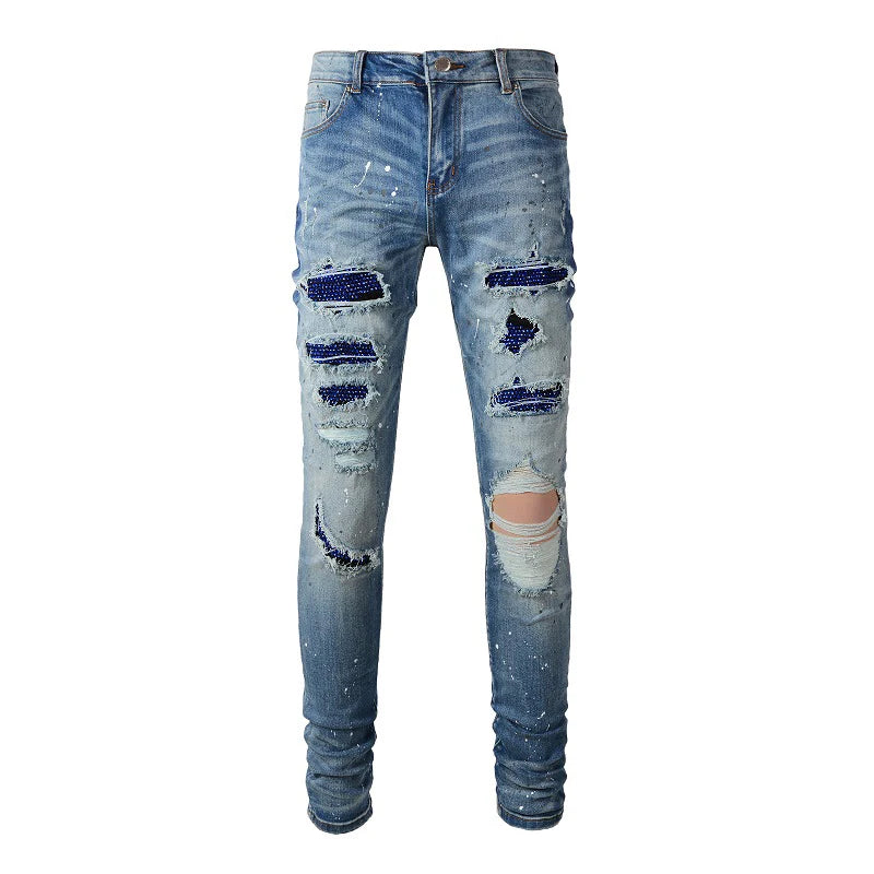 "Shiny Blue" Jeans