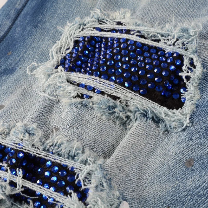 "Shiny Blue" Jeans