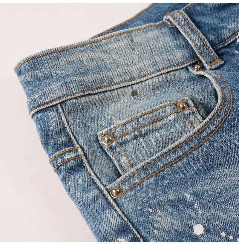 "Shiny Blue" Jeans