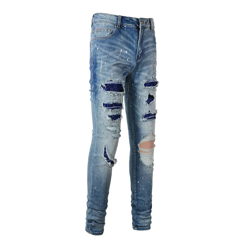 "Shiny Blue" Jeans