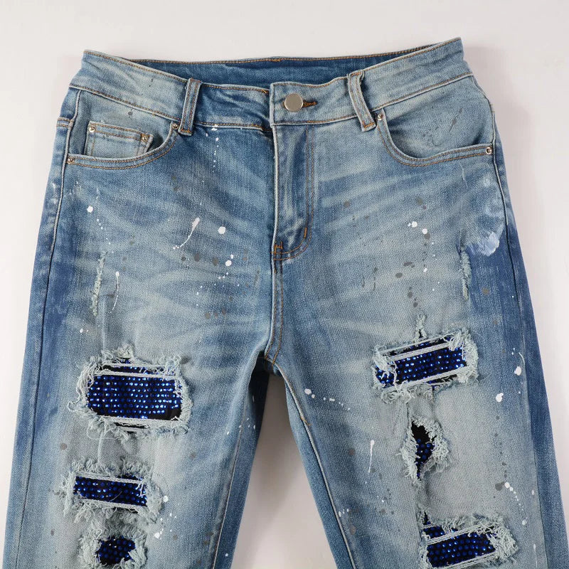 "Shiny Blue" Jeans