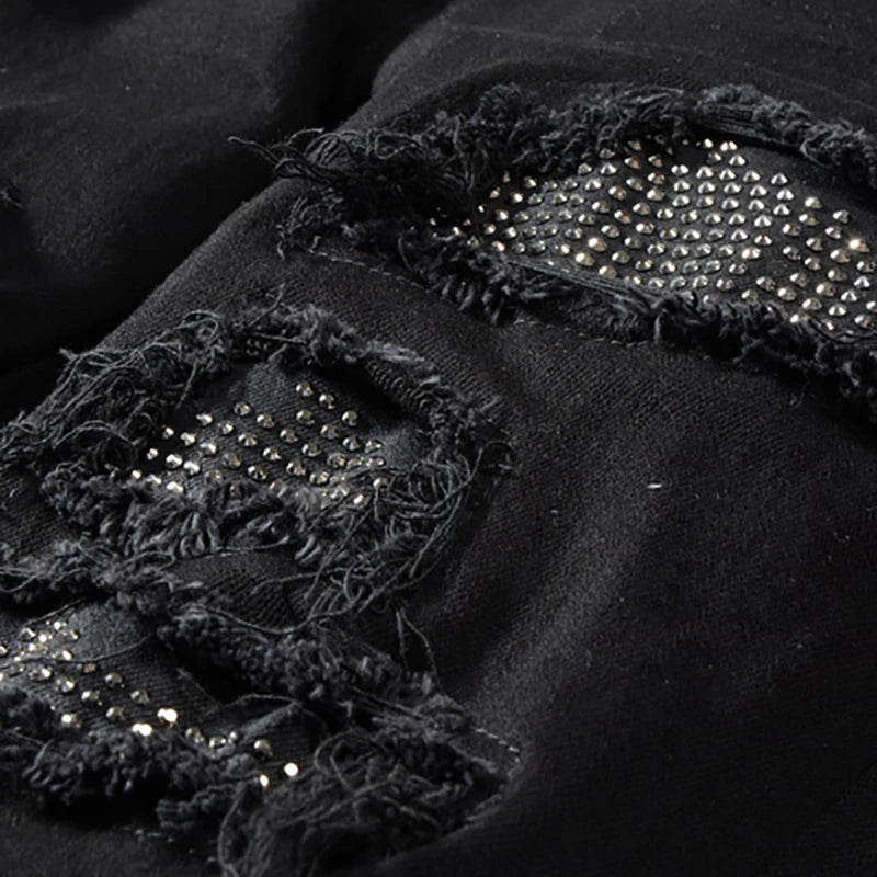 "Shiny Black" Slim Jeans