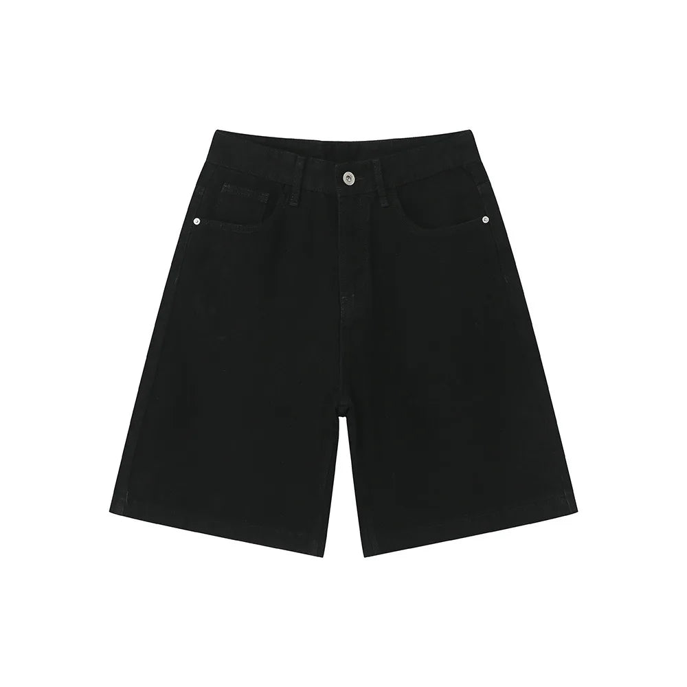 "Basic Black" Jean Shorts