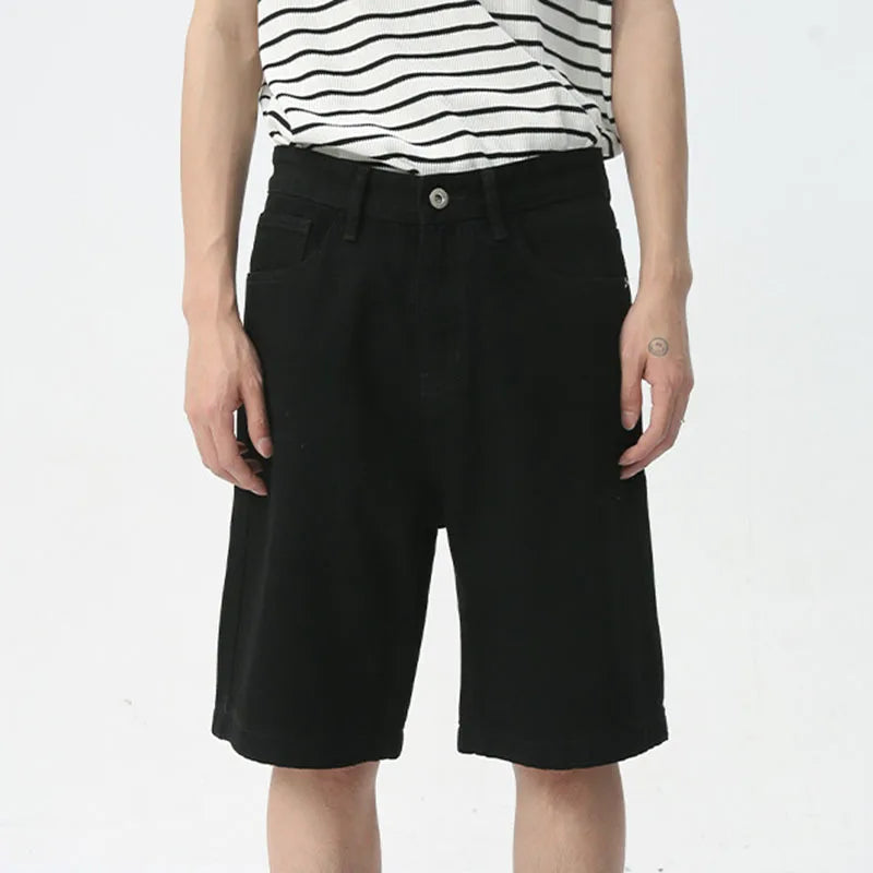 "Basic Black" Jean Shorts