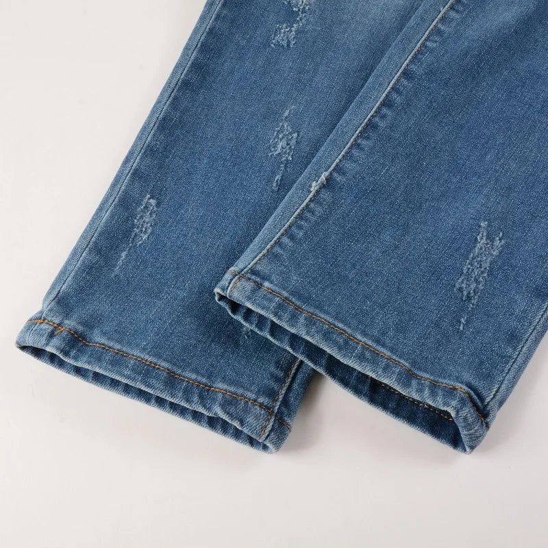 "Patch Blue" Jeans